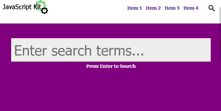 Creating a slick, animated Full Screen Search Form with CSS3 and JavaScript
